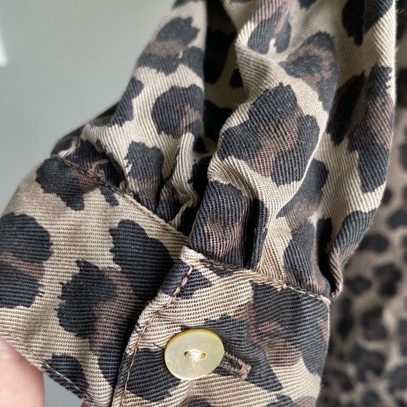 Leopard Print Button Down Tunic - Picture 7 of 12